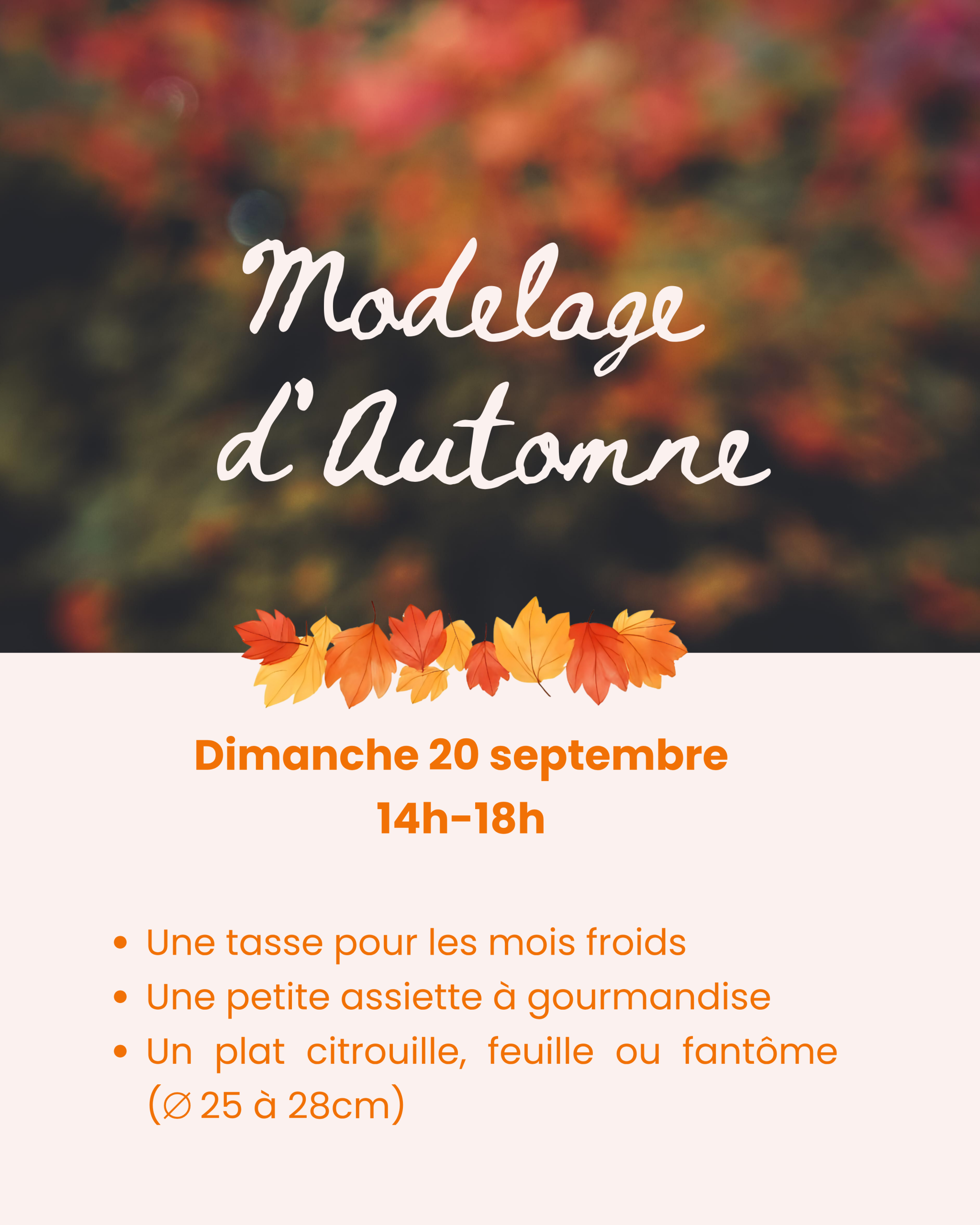 Modelage d’Automne